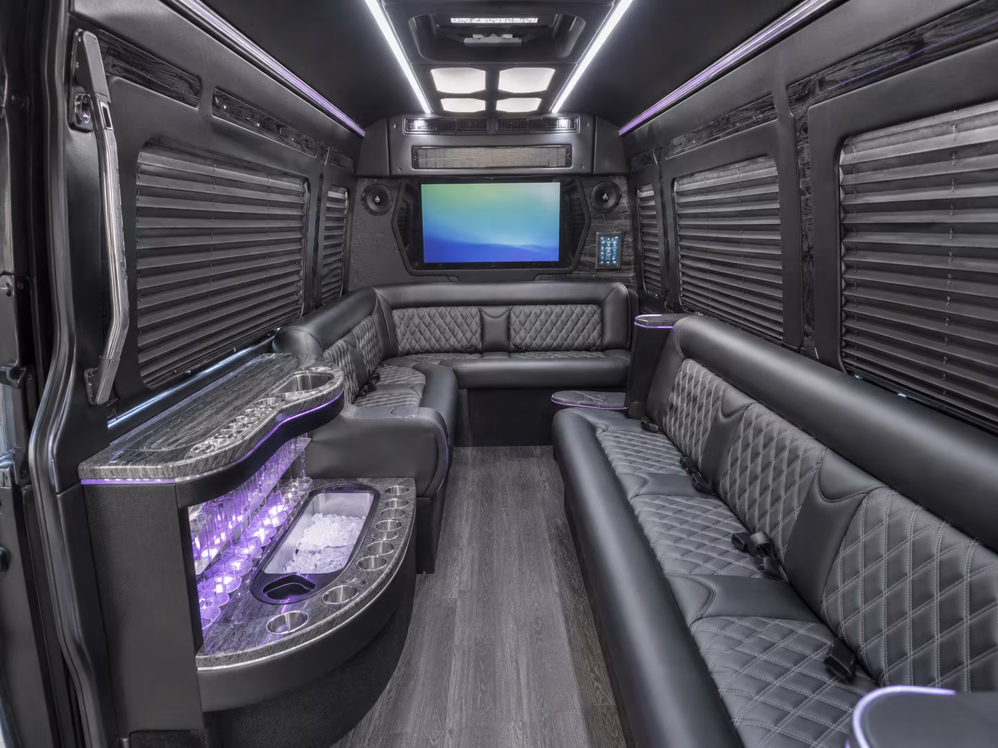 richmond 40 passenger party bus interior