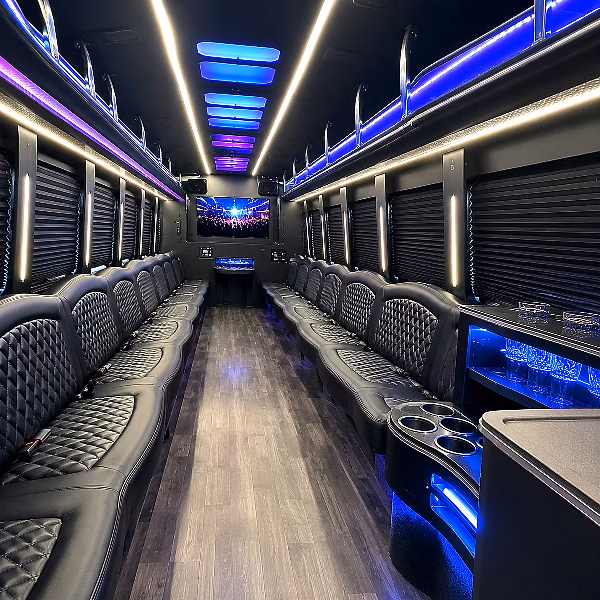 richmond party bus interior